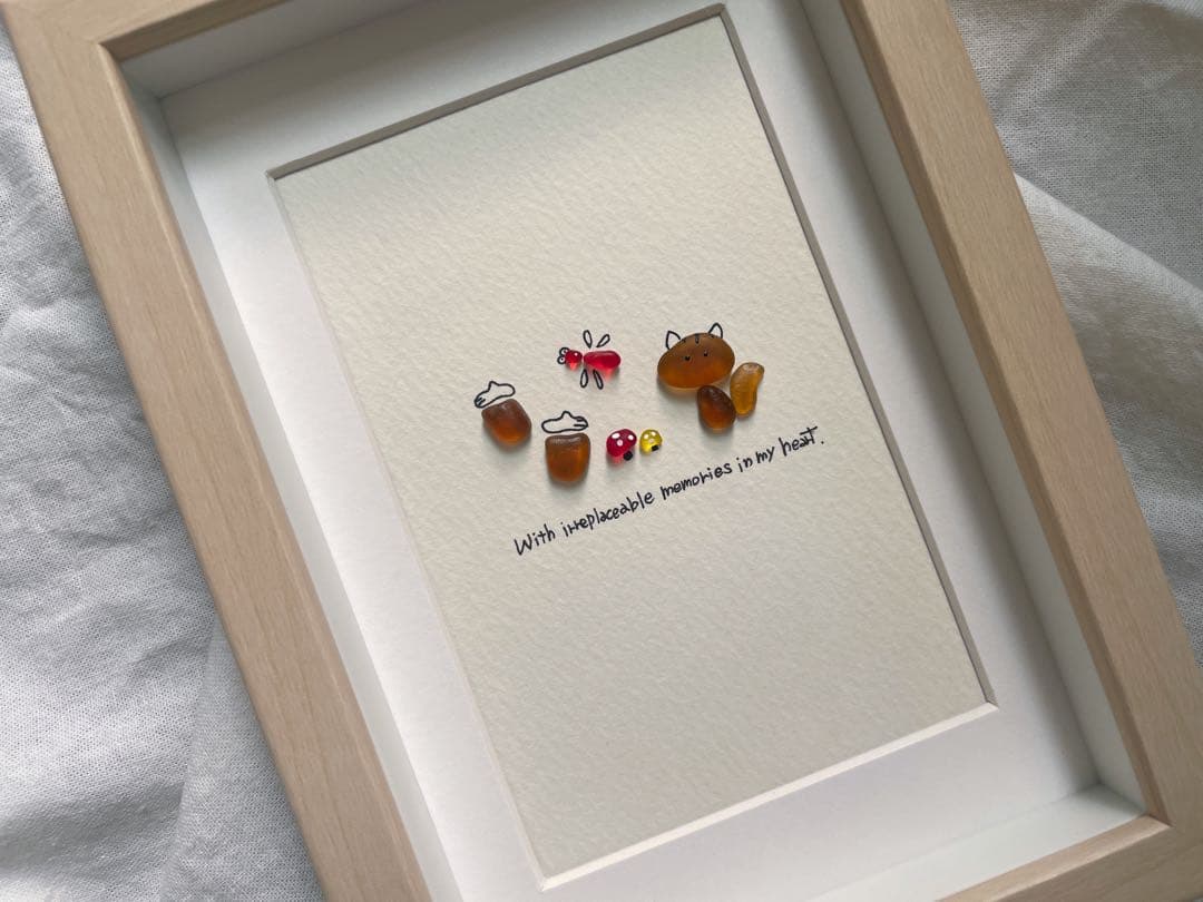 シーグラスアート　12か月カレンダー　　　　S-174