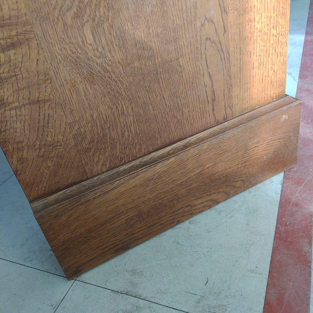 蝦夷民芸家具 ライティングデスク ナラ材 えぞ民芸 ライティングビューロー