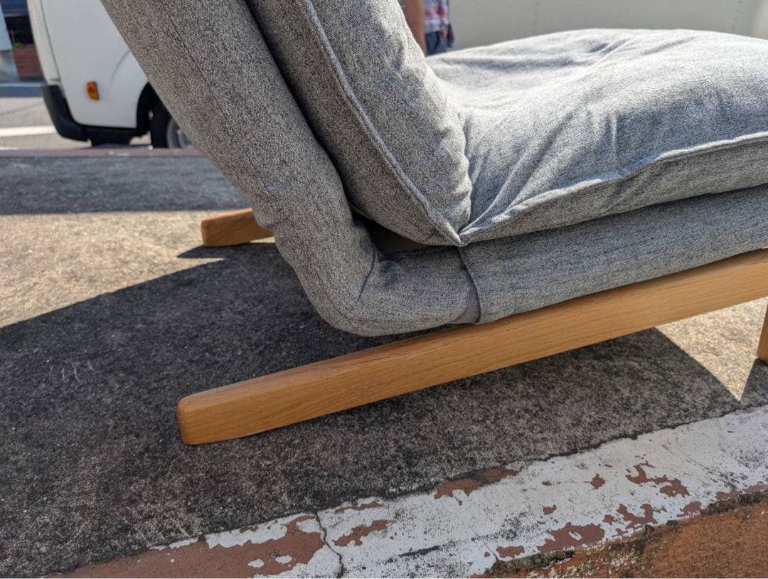 ＊東京都付近取引限定＊MUJI 無印良品　ハイバックリクライニングソファ グレー