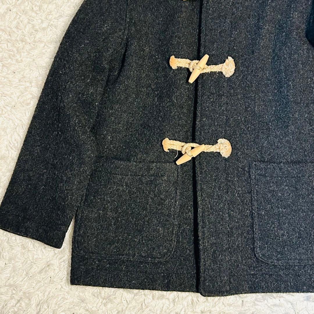 【美品】グラッドハンド ダッフルコート M チャコールグレー 日本製