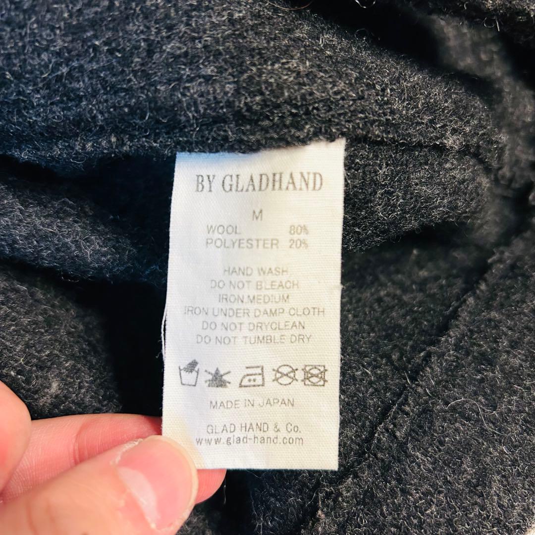 【美品】グラッドハンド ダッフルコート M チャコールグレー 日本製