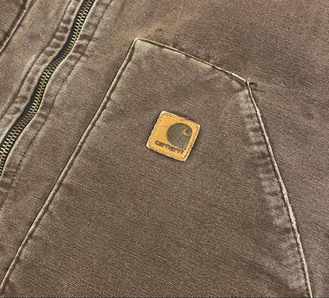 00s Carhartt カーハート ベスト USA製 ダークブラウン ダック