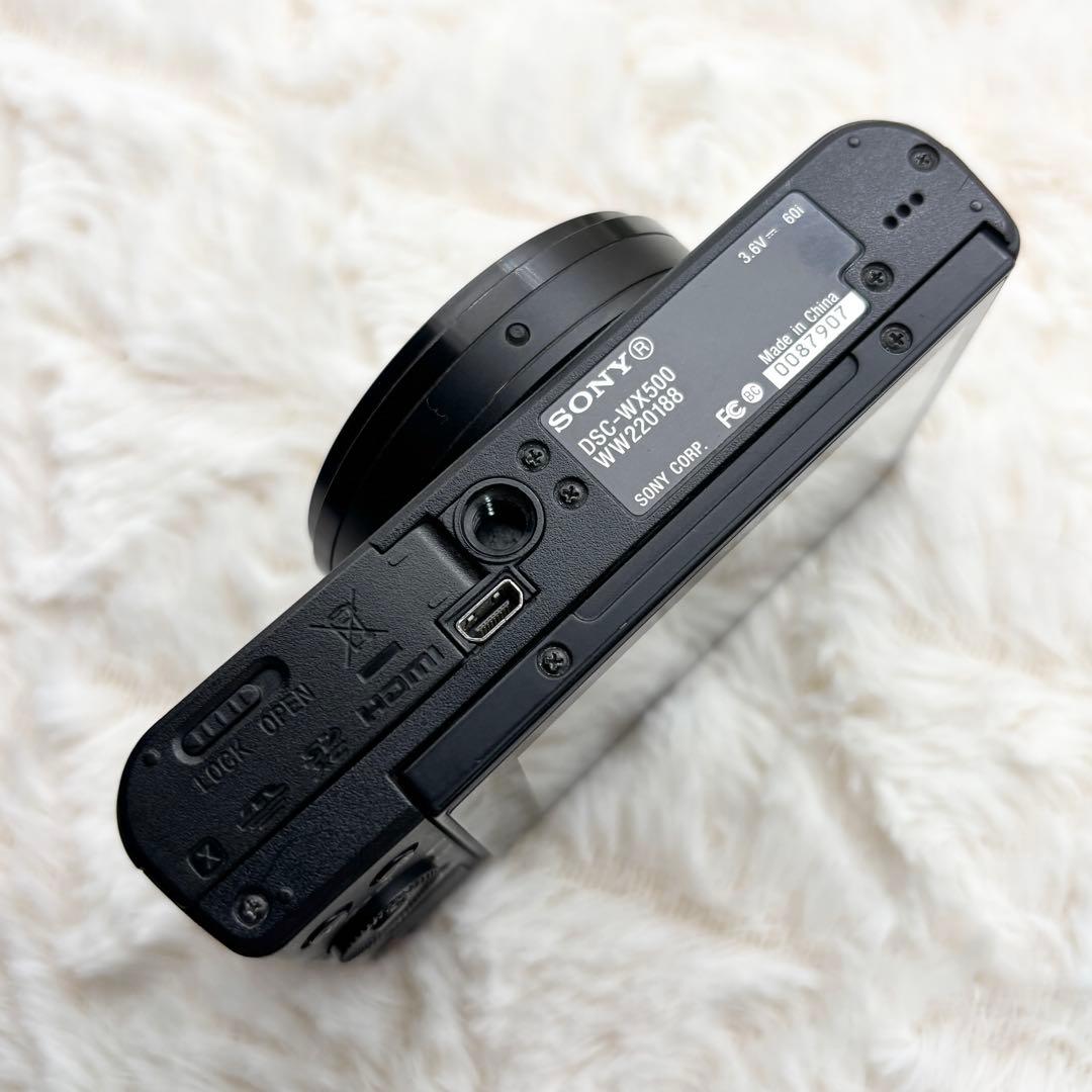付属品完備 Sony Cyber-Shot DSC-WX500 ブラック 訳あり