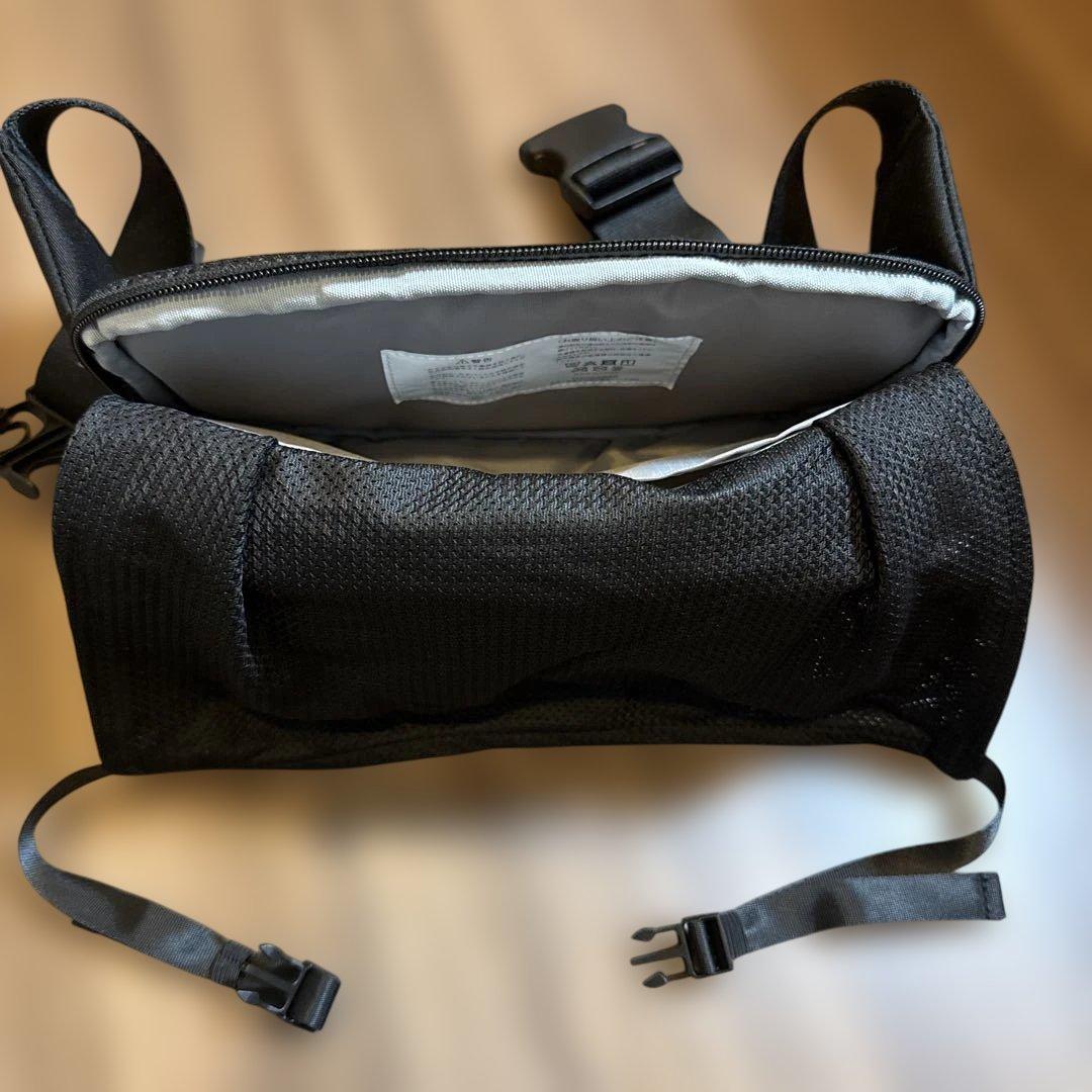 【美品】POMULU ポムル 2WAYヒップシート ショルダーバッグ ブラック