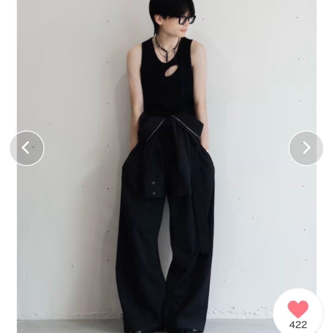 【Lapiis】BELTED ZIP UP JUMPSUIT BLACK