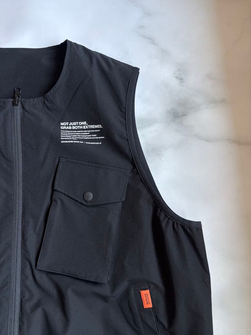 ラフロッグRUFLOG FLEX PLAYFIELD VESTベスト ブラックL
