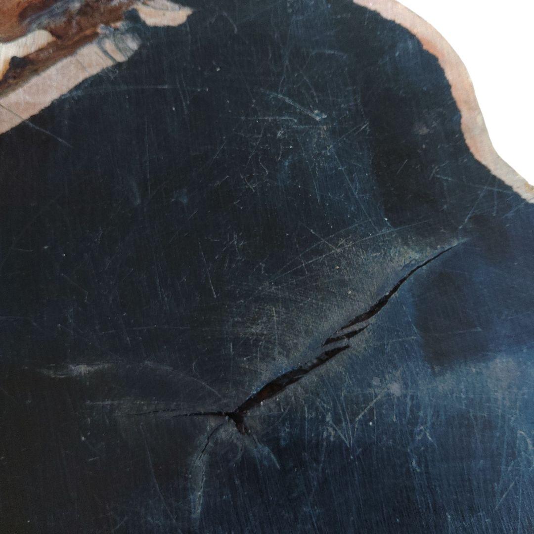 黒檀　飾台　花台　置物　希少材　一枚板