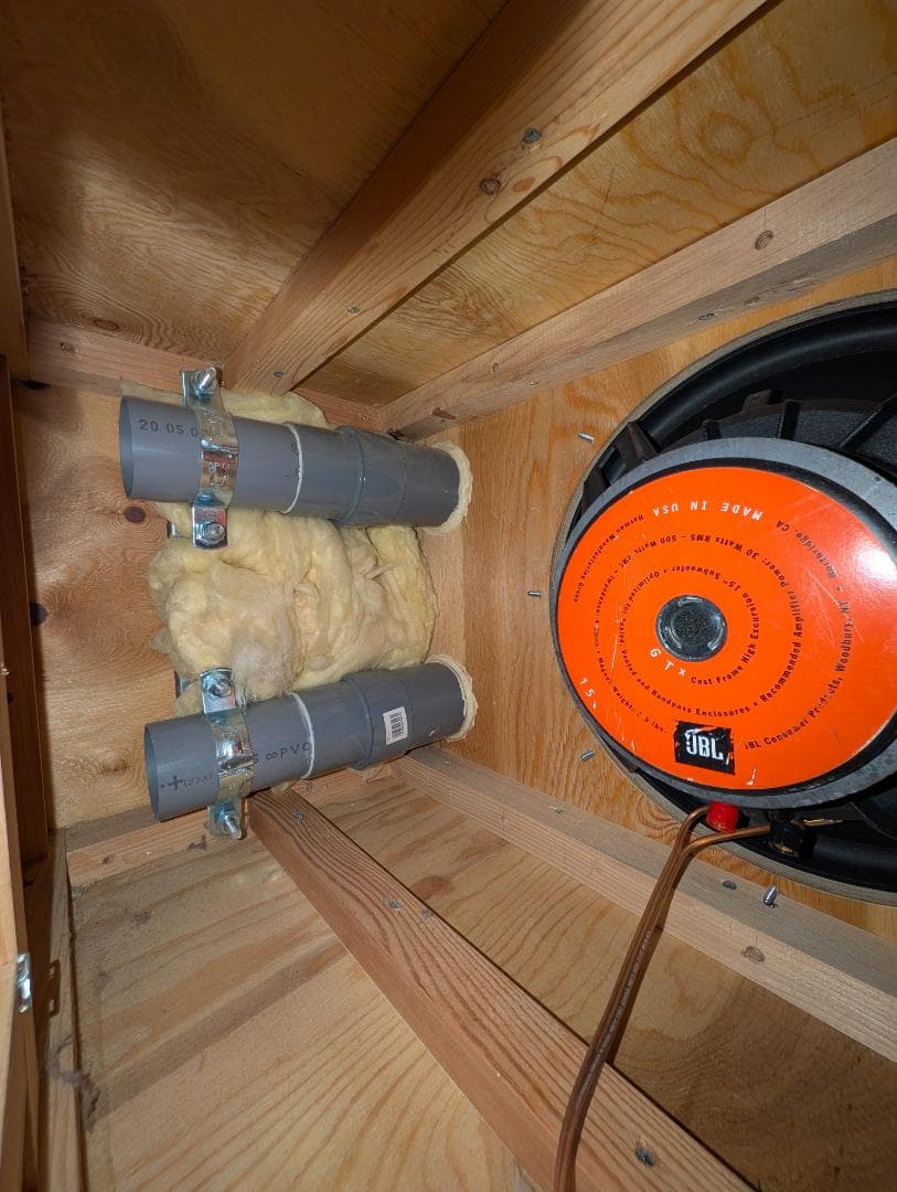 自作 JBL GTX15 38cm リアテック木目調仕上