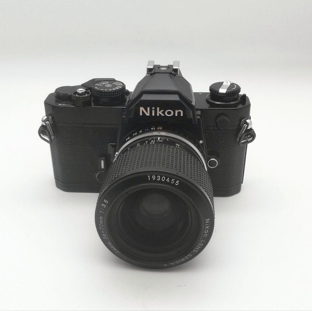 希少完動品【昭和レトロ】Nikon FM+Nikonレンズ+新品電池セット