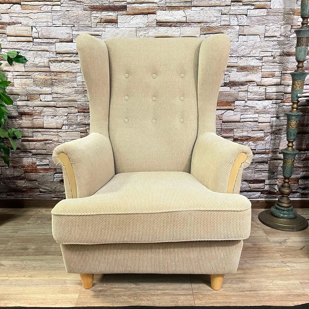 ꧁ADAL アダル꧂ラウンジチェア 1Pソファ ファブリック ハイバック アーム