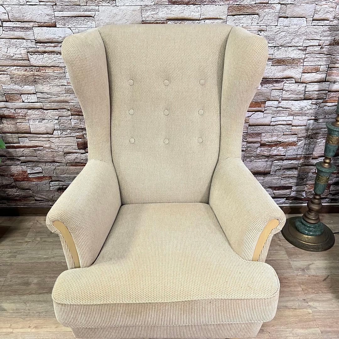 ꧁ADAL アダル꧂ラウンジチェア 1Pソファ ファブリック ハイバック アーム