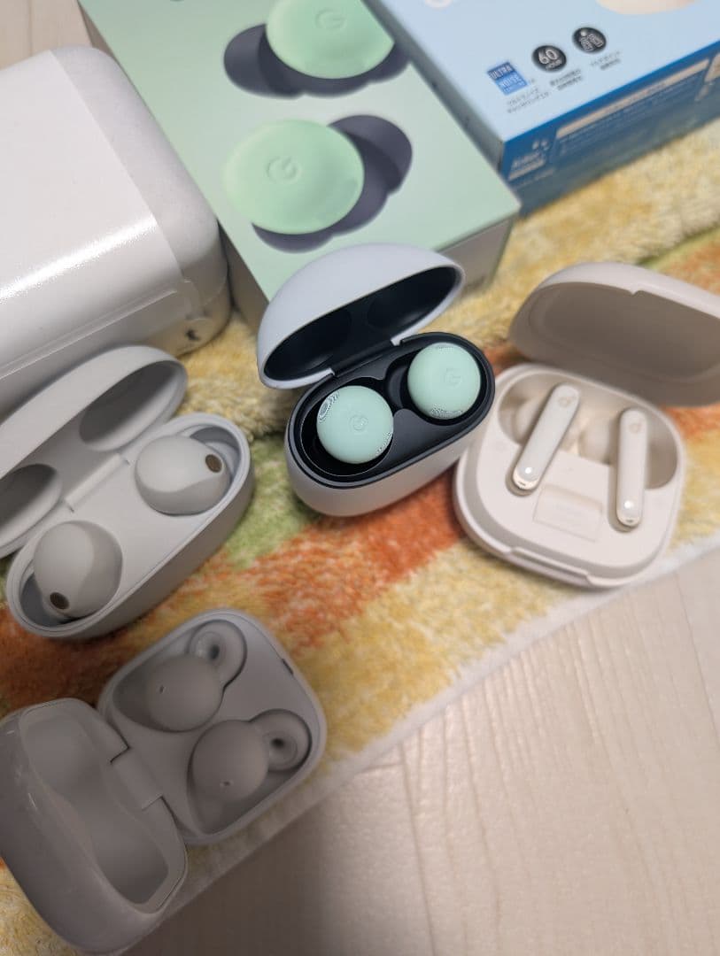 ワイヤレスイヤホン SONY Google Soundcore バラ可