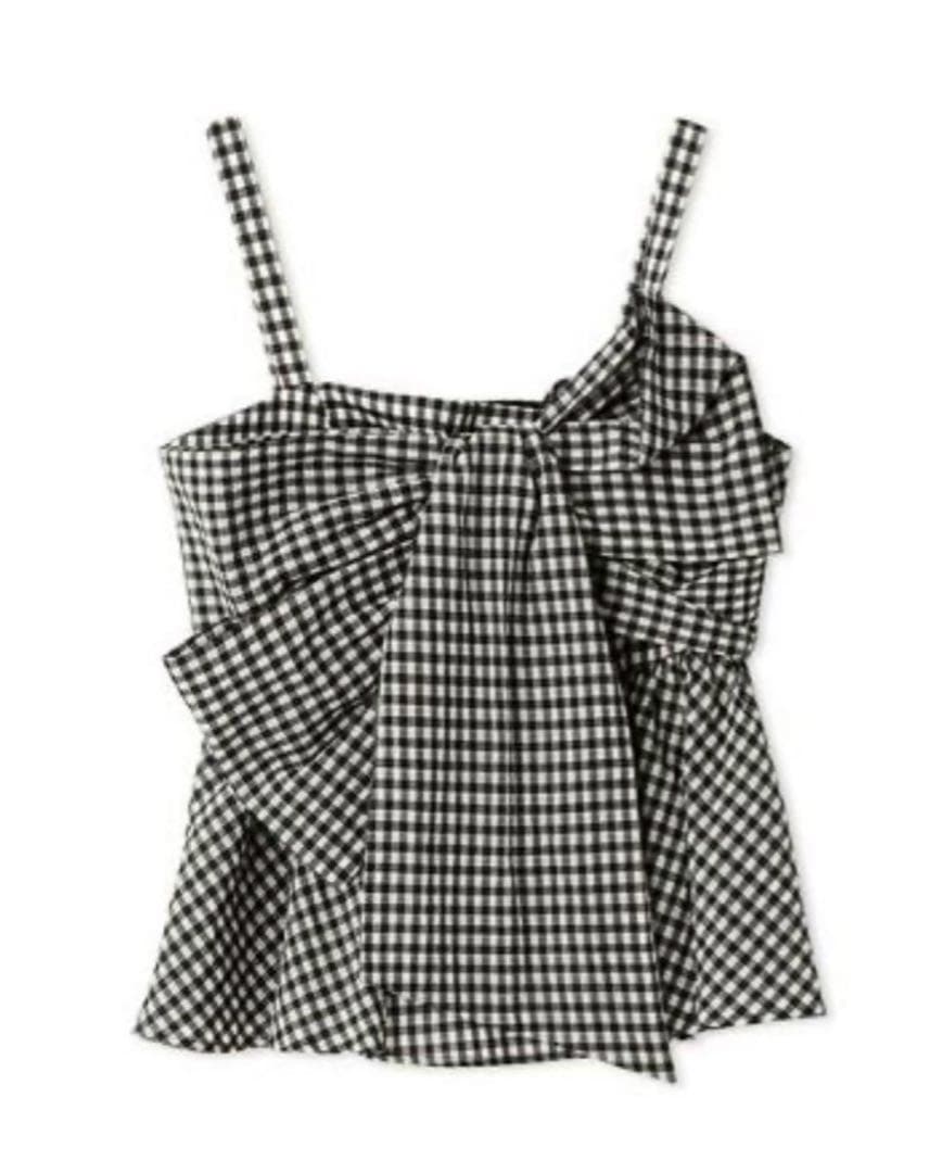 【美品】FRAY.IDペプラムリボントップス