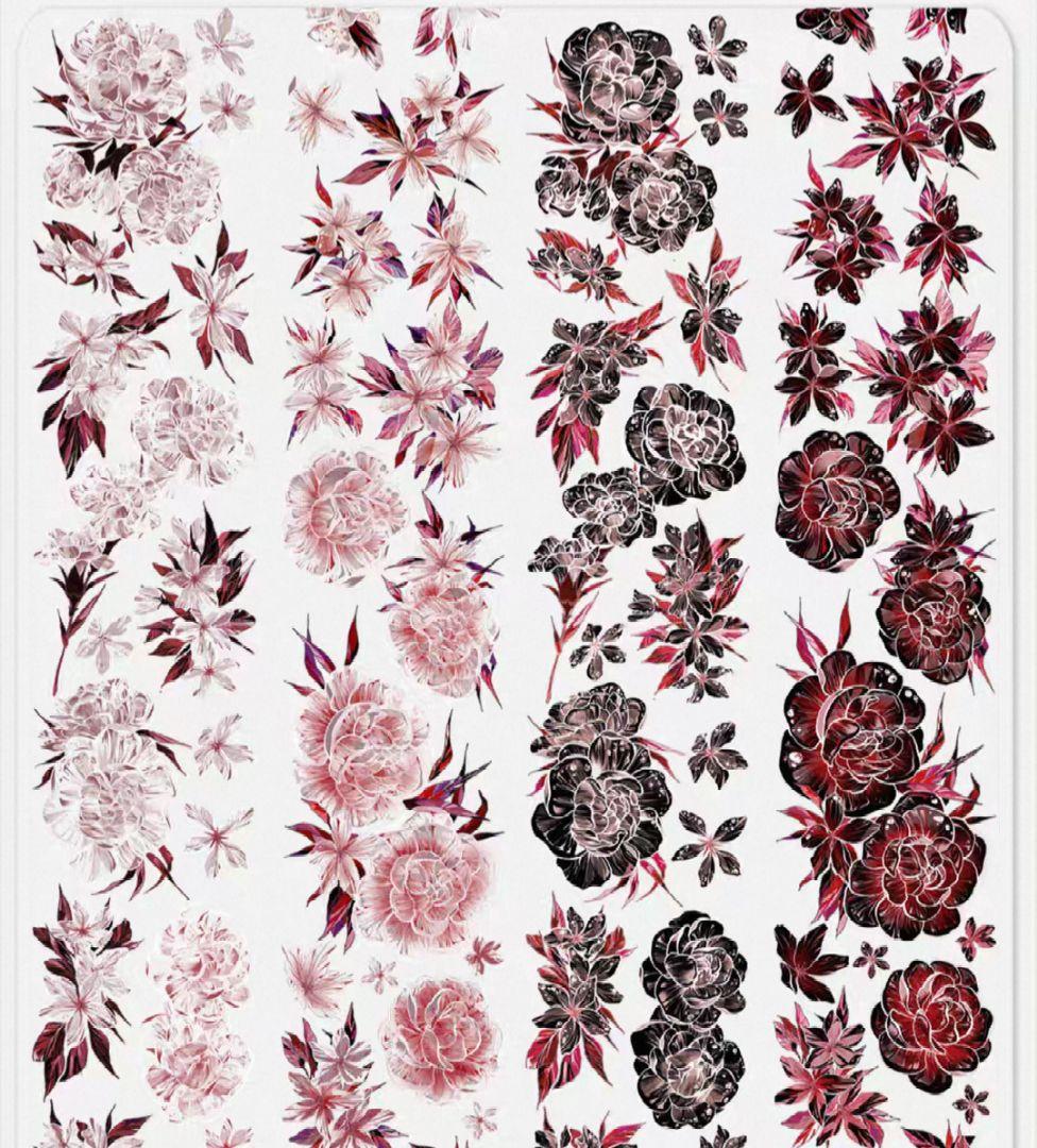 切売 1509★ 海外 マスキングテープ マステ PET 装飾 花 贝壳光