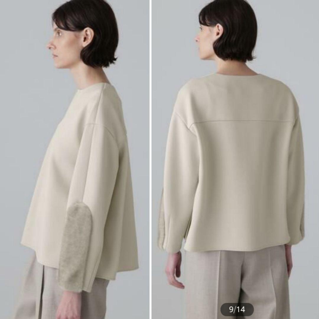 美品●アドーアADORE●フェイクファーラインジャージーカットソールフィル