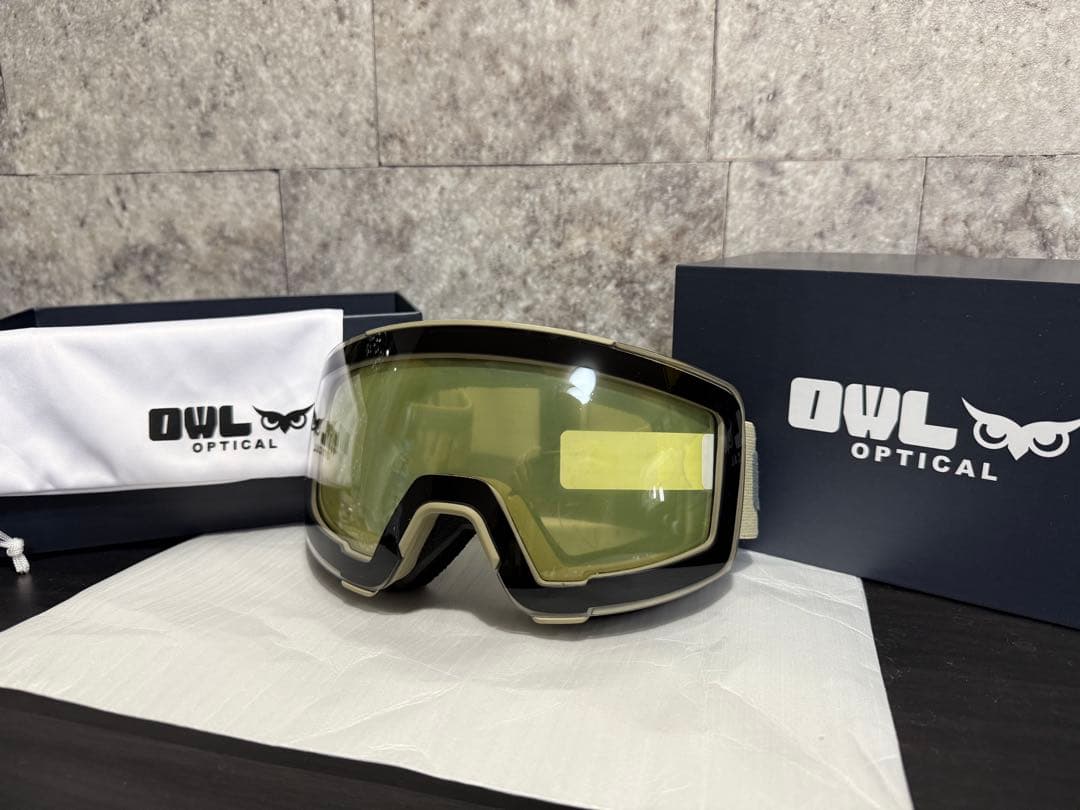 OWL OPTICAL ゴーグル ベージュ ベント跳ね上げ 未使用品