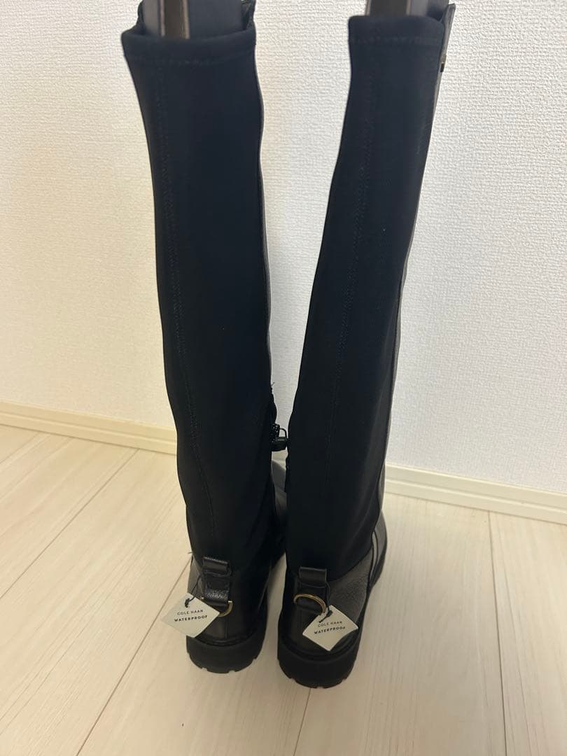[30-ff]COLE HAAN ブラックロングブーツ