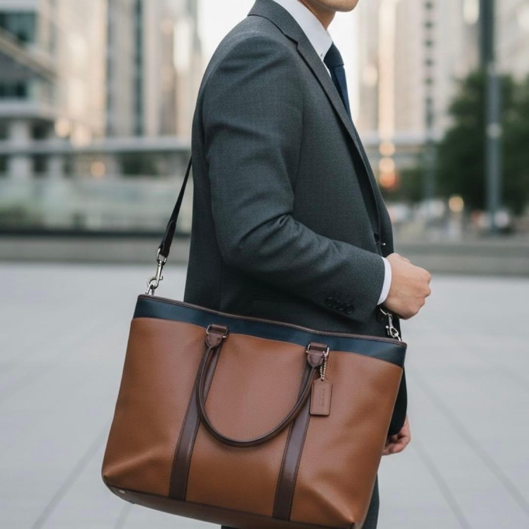 ✨極美品 大容量✨COACH メトロポリタン 2way ビジネスバッグ 斜め掛け