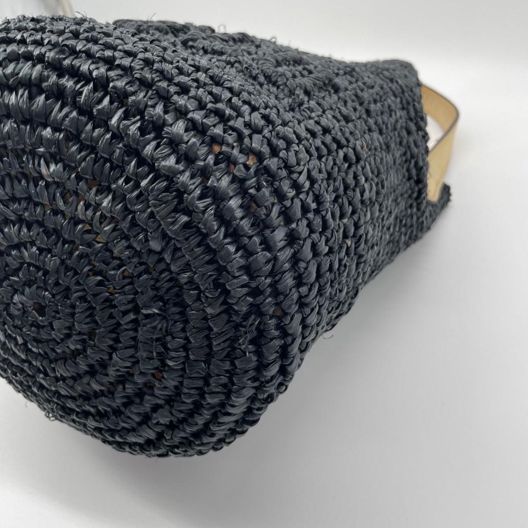 良品✨現行 ポロラルフローレン カゴバッグ ラフィアバッグ 巾着 ゴ ールド内袋