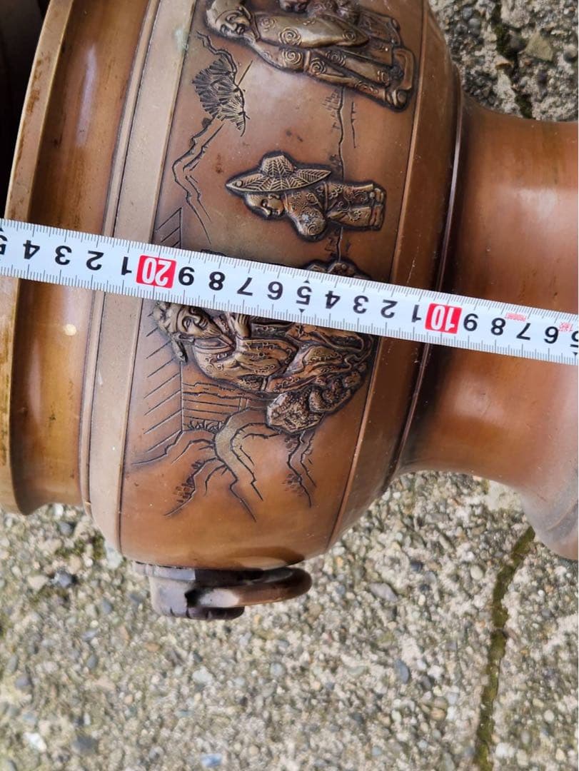 昭和レトロ 銅製火鉢 2つ アンティーク ヴィンテージ 古道具 古民家 双耳