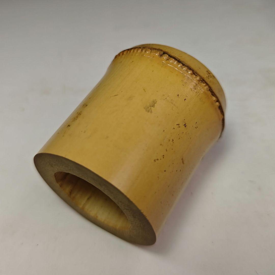 イ498 蓋置『大徳寺　藤井誡堂　極箱』『竹一双蓋置　花押　共箱』茶道具