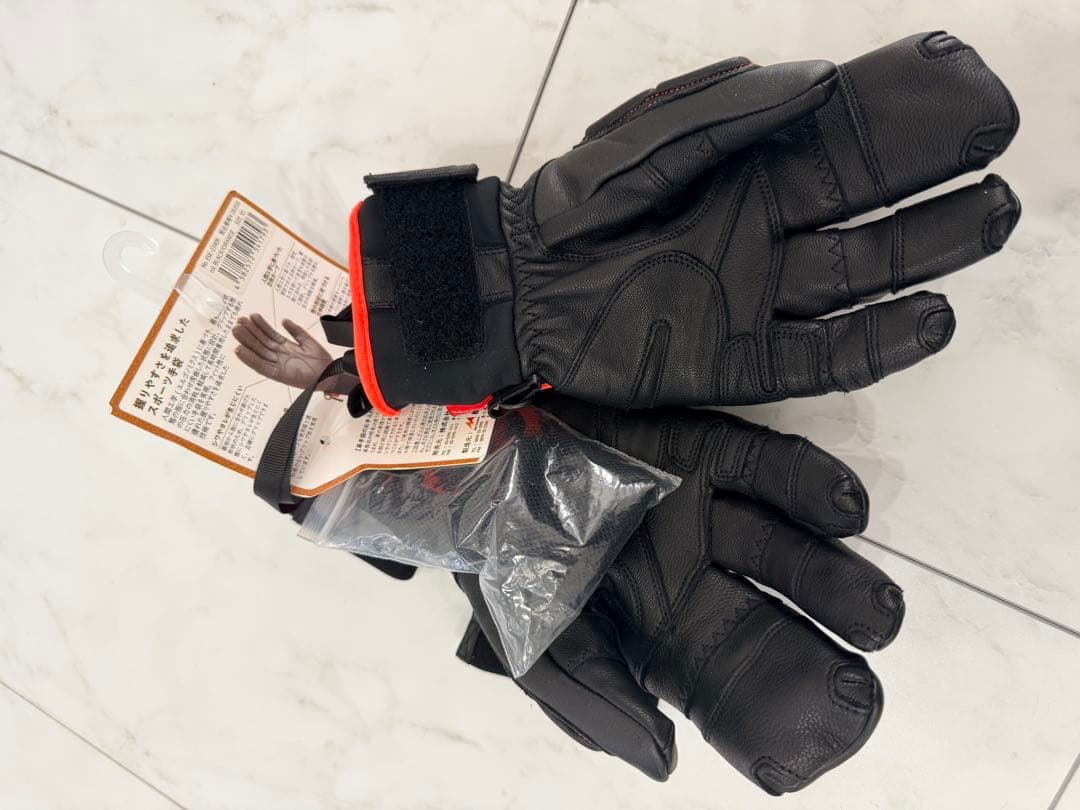 R*u様 松岡手袋　スキー用手袋 黒 オレンジ　新品未使用