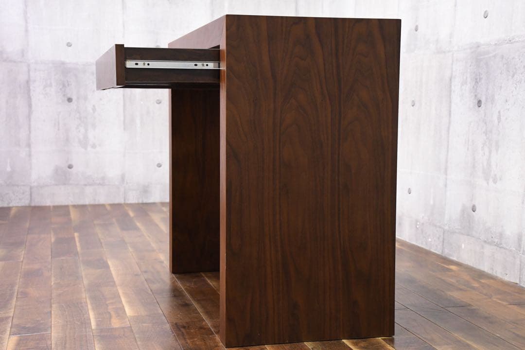 EFK81 IDC大塚家具 ウォールナット コンソールデスク ネストテーブル