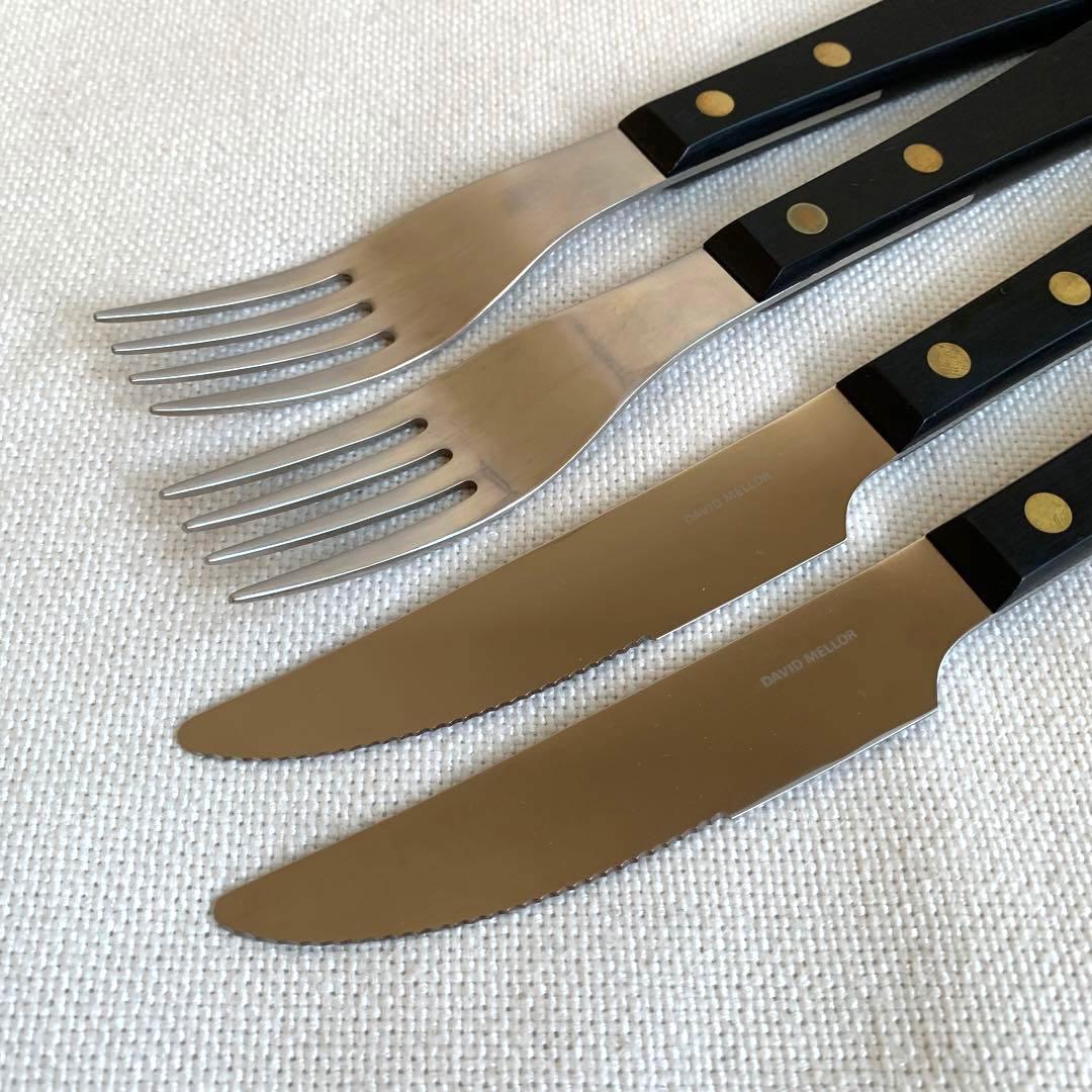 DAVID MELLOR プロヴァンサルブラック　ナイフフォーク