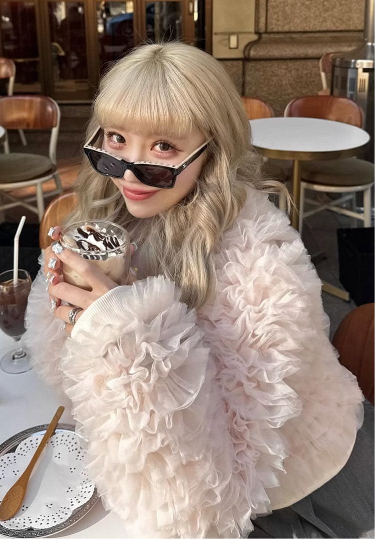 あ*り様 トリートユアセルフ　チュールピンクジャケット