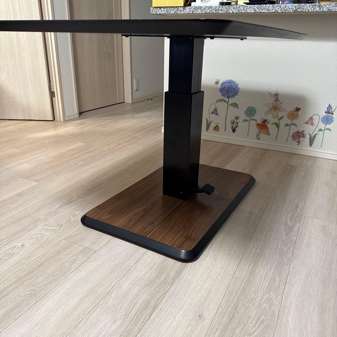 Proschord ブラウン　四角形　テーブル　昇降　lifting table