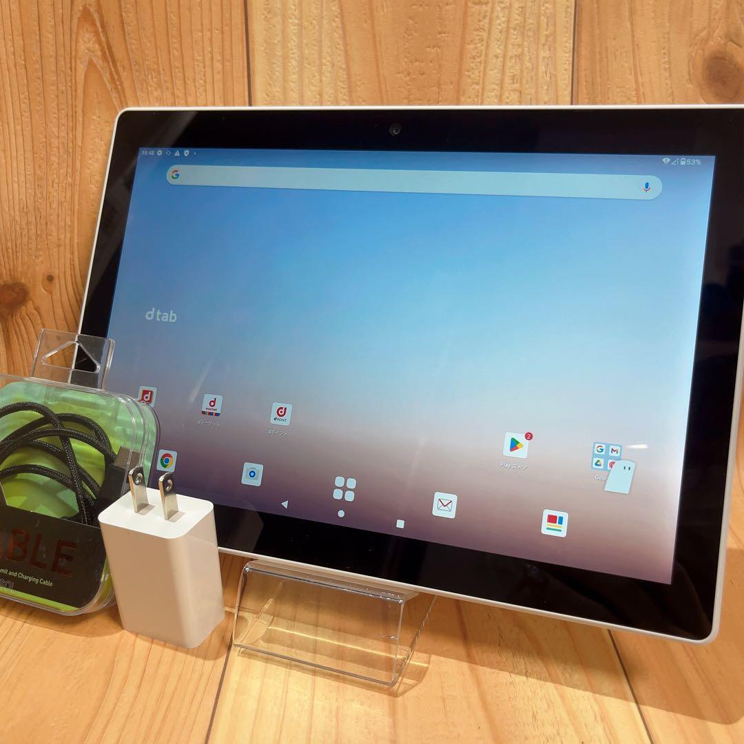 SIMフリー 本体 dtab d-51C 64 GB 390 ホワイト 電池良好