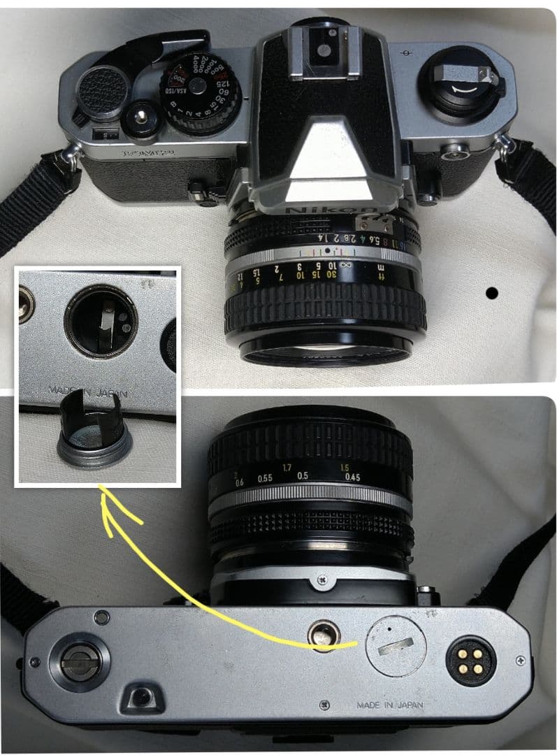 完動品！Nikon FM2 一眼レフ NIKKOR 50㎜ 1:1.4 綺麗です