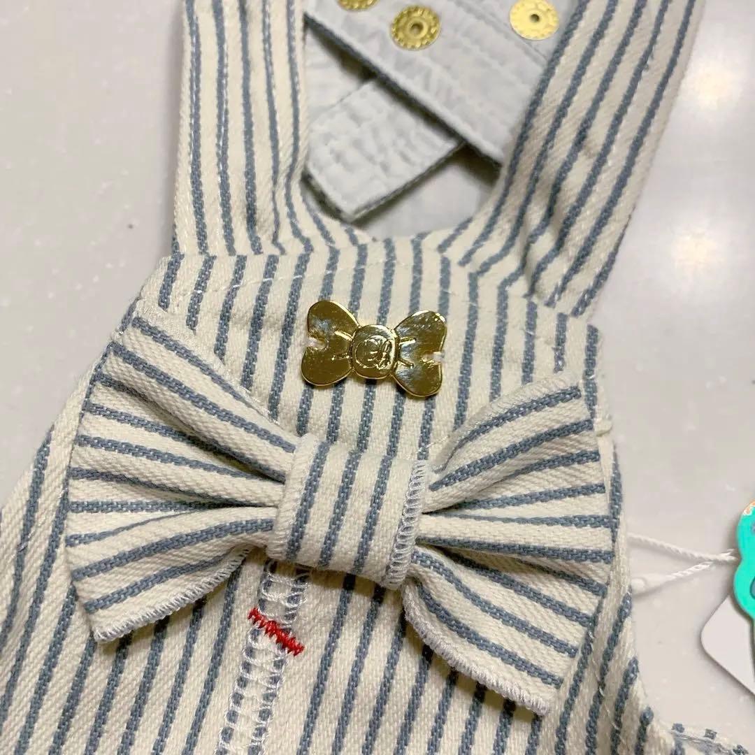 ブルブブ★即完売ヒッコリージャンスカXS☆サックス★スカート新品タグ付き