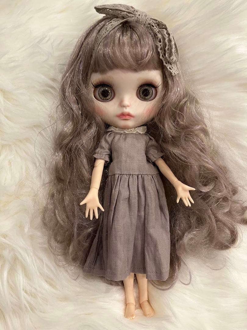 アイシードール　アウトフィット付き　ミックスパープルロング