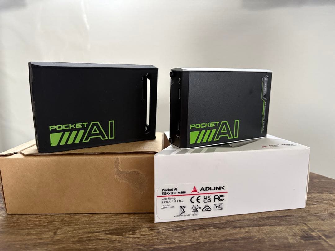 ADLINK Pocket AI/RTX A500/外付けGPU