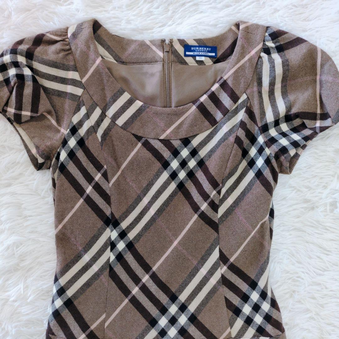 ✨美品✨ 38 BURBERRY BLUELABEL ミニワンピース チェック