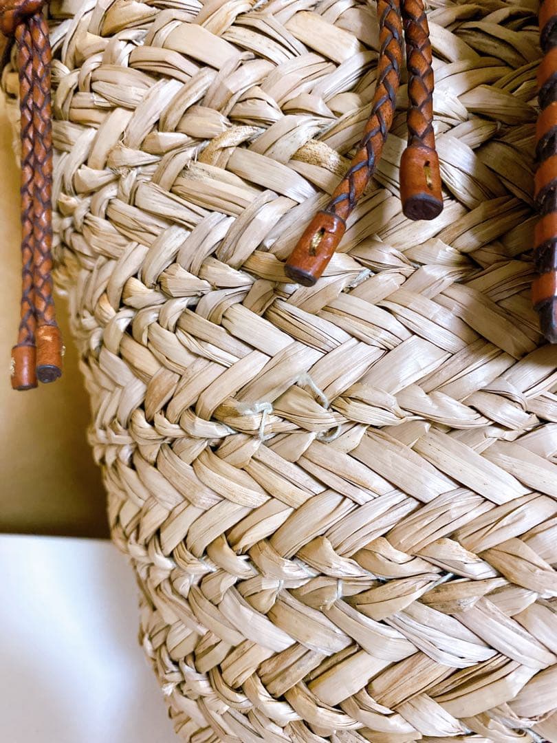 RALPH LAUREN コンチョボタン付ウエスタンカゴバッグ