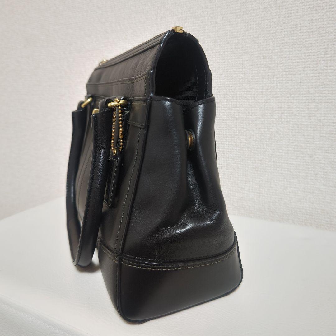 COACH ハンドバッグ　レザー　ブラック