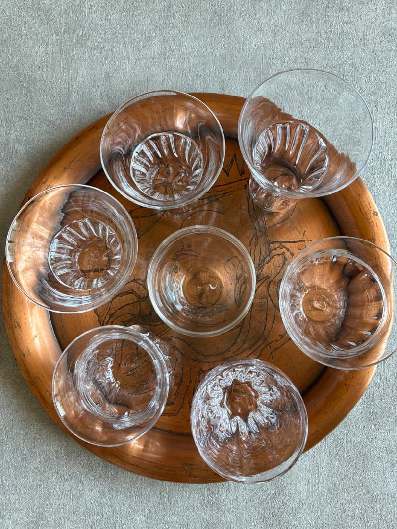 池田満寿夫デザイン 微笑む女神 銅製プレート お盆 34cm