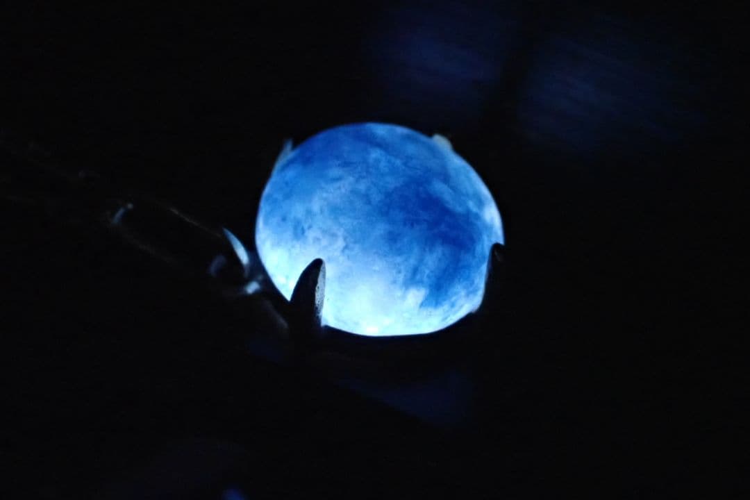 糸魚川翡翠　入コン沢　青　10金　丸　ネックレス　送料無料