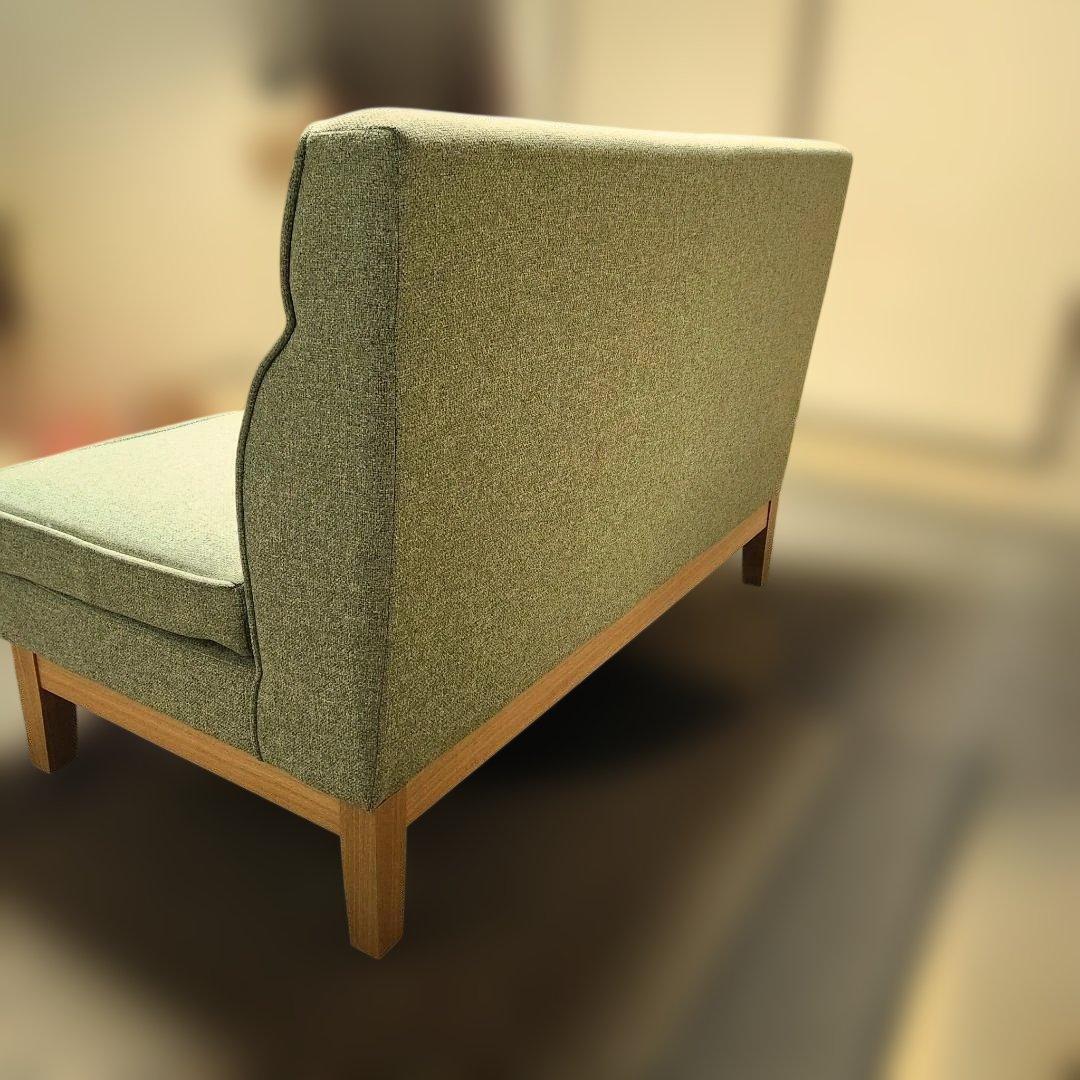 愛知県直接受け取り　ニトリ 2Pソファ モスグリーン ナチュラル ファブリック