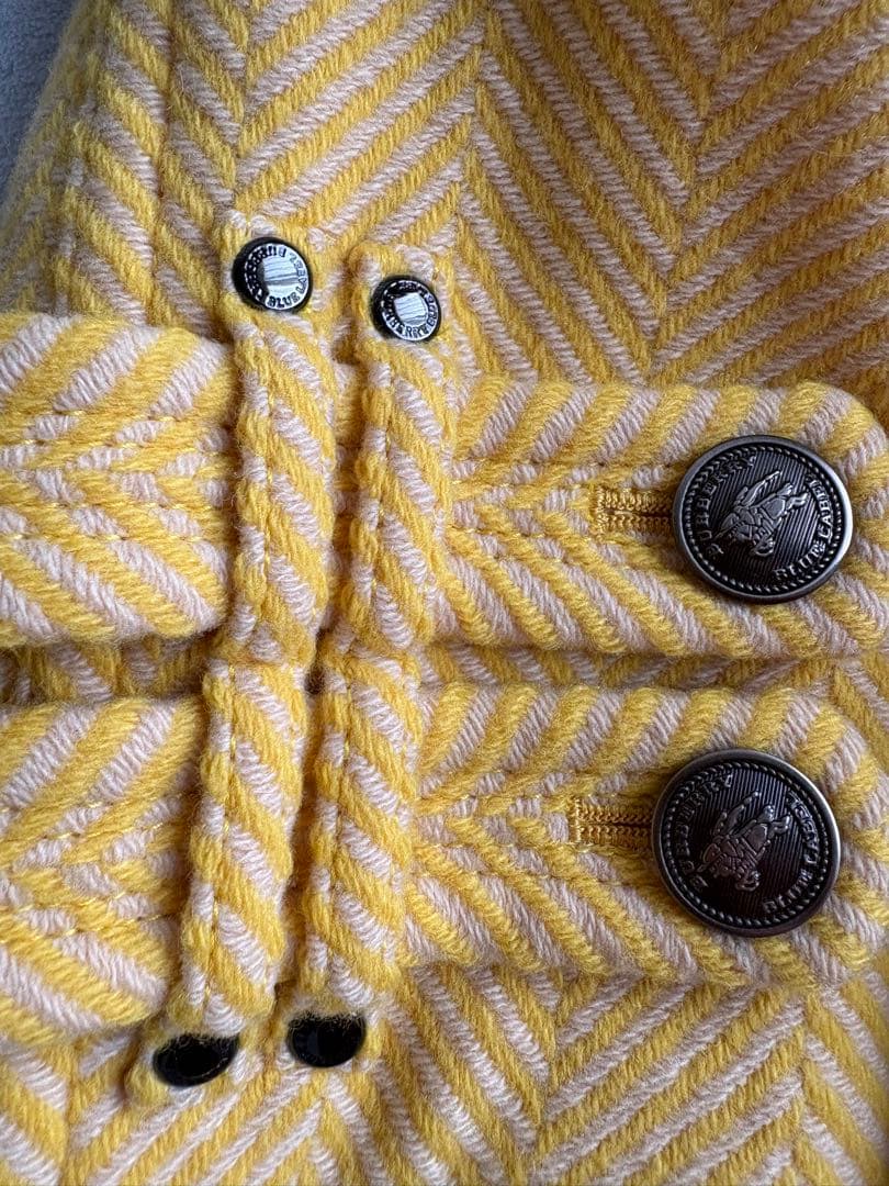 【美品】BURBERRY BLUE LABEL ダブルブレスト ピーコート 36