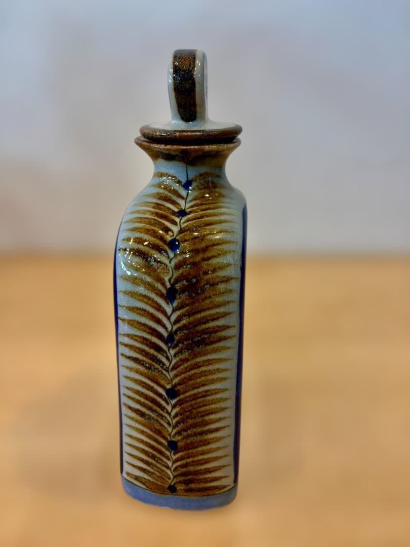 【希少】エルパロマール トナラ焼 雄牛 置物 & 陶器ボトル メキシコ 2点