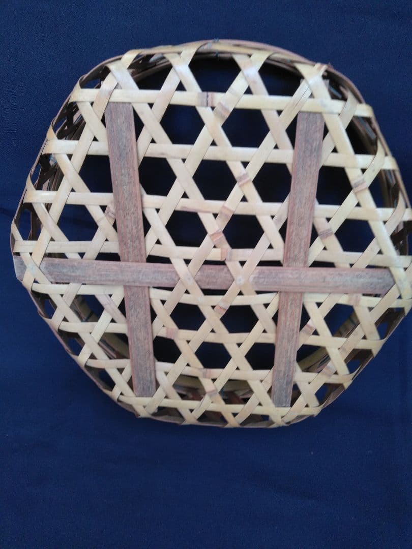 お値下げ　昭和レトロ　竹かご　大  小３ケ組