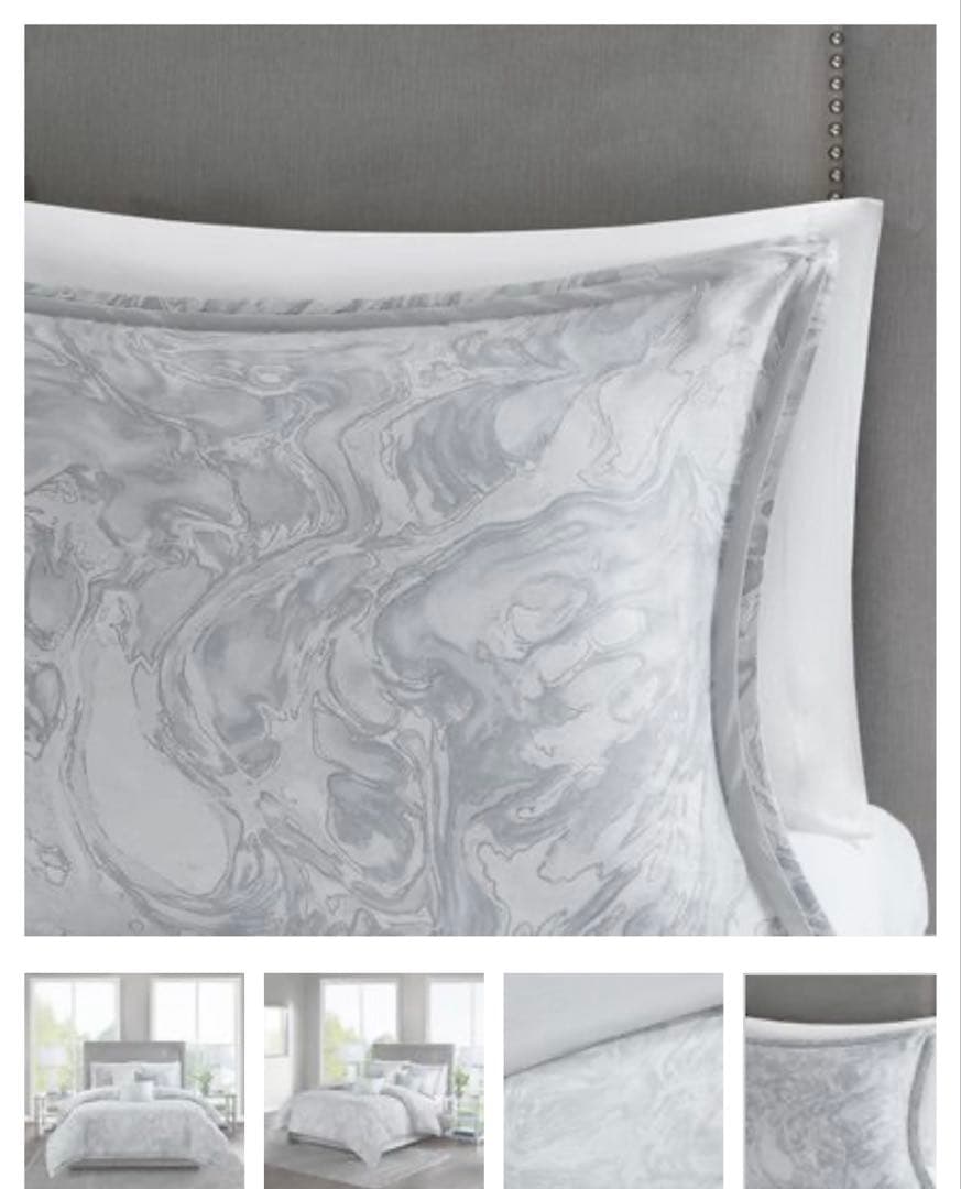 掛け布団、枕カバー2点、クッション3点セット