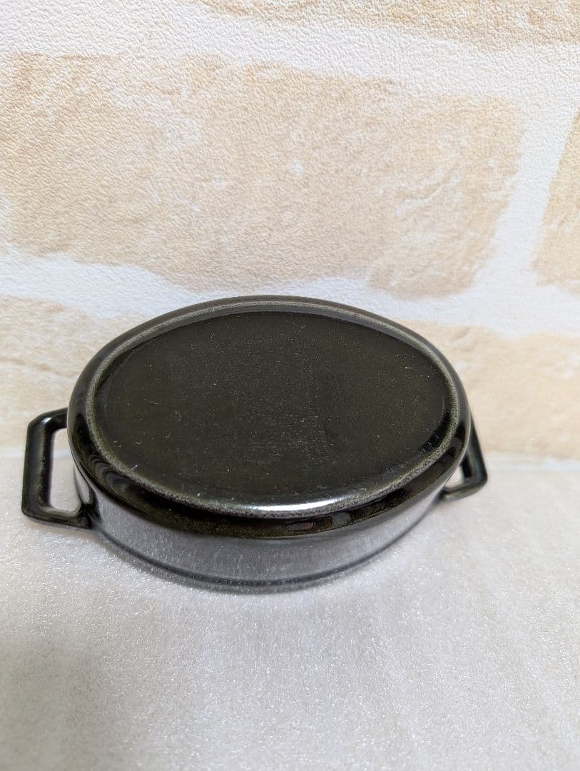 希少！STAUB オーバルシチューパン11cm ジョエルロブションSC オリーブ