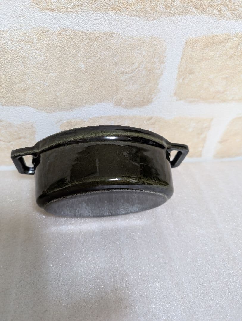 希少！STAUB オーバルシチューパン11cm ジョエルロブションSC オリーブ