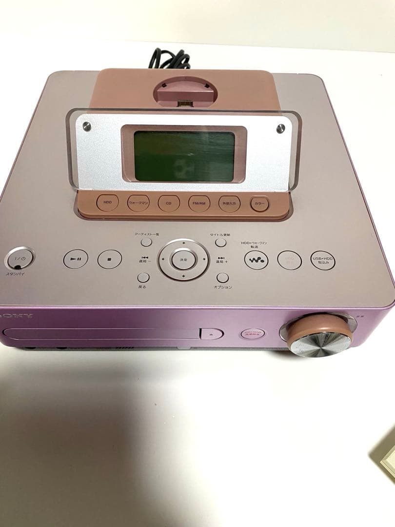 SONY HDD搭載 オーディオシステム HCD-E300HDピンク ソニー