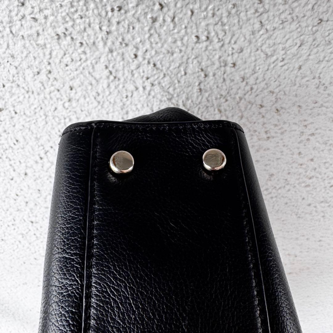 COACH コーチ ビジネスバッグ 本革 型番F73524 ブラック　安心鑑定可