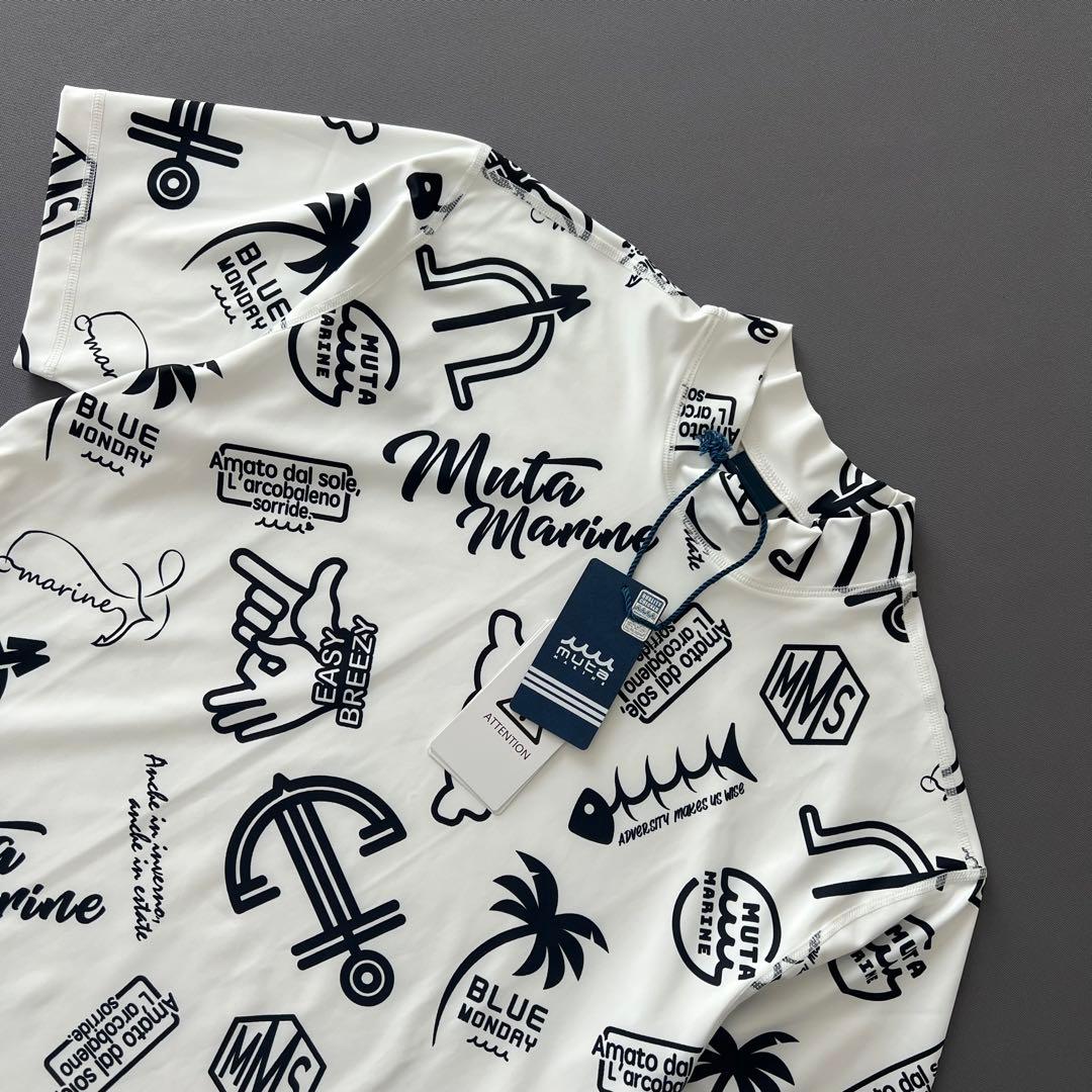 【新品】muta MARINE ムータマリン　25ss モックネック　メンズ　白